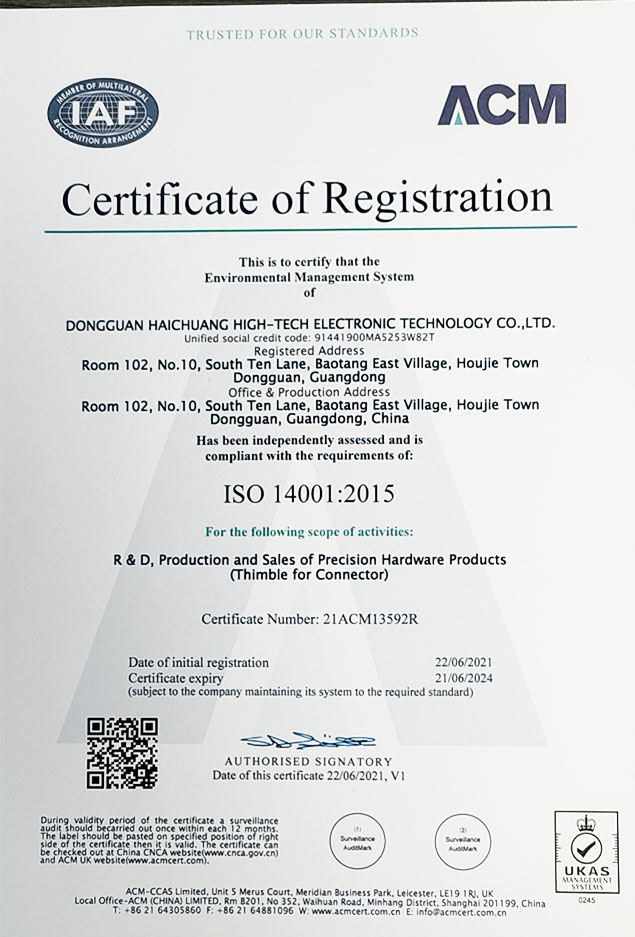 Certificate of Registration